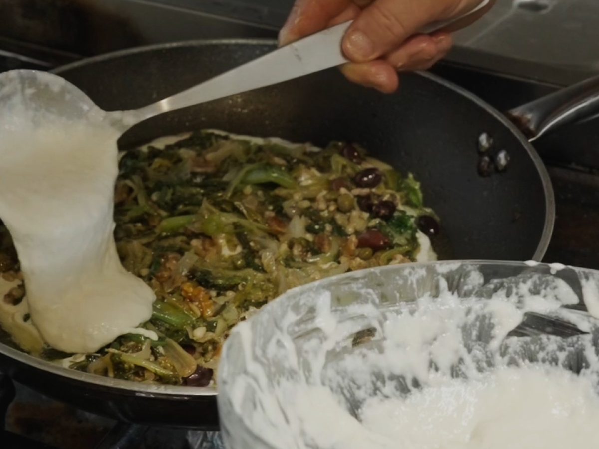 Pizza con la scarola